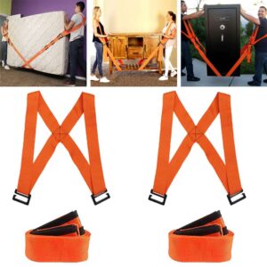 2Pcs Labor-saving Furniture Moving Shoulder Back Straps Ropes Forklift Lifting Moving Strap Transport Belt Wrist Straps