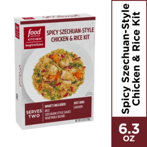 (2 Pack) Food Network Kitchen Inspirations Spicy Szechuan-Style Chicken & Rice Meal Kit, 6.3 oz Box